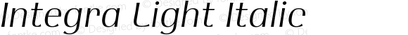Integra Light Italic