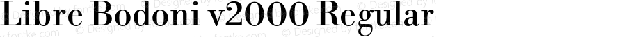 Libre Bodoni v2000 Regular