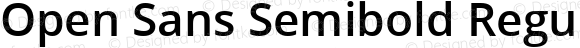 Open Sans Semibold Regular Version 1.10