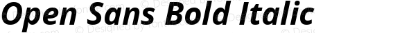 Open Sans Bold Italic