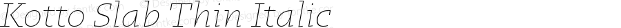 KottoSlab-ThinItalic