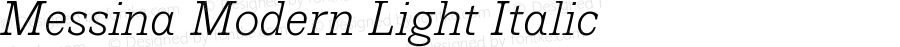 MessinaModern-LightItalic