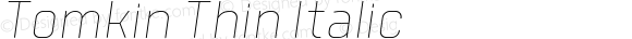 Tomkin-ThinItalic