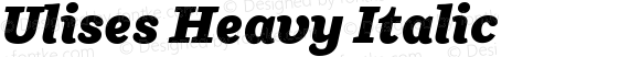 Ulises Heavy Italic