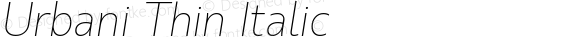 Urbani Thin Italic