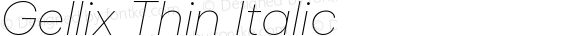 Gellix Thin Italic