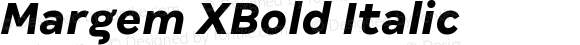 Margem XBold Italic