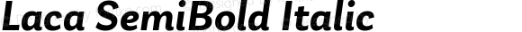 Laca SemiBold Italic