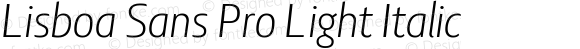 LisboaSansLight-Italic