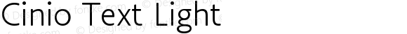 Cinio Text Light