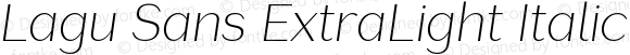 LaguSans-ExtraLightItalic