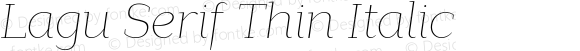 LaguSerif-ThinItalic