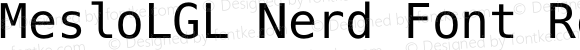 Meslo LG L Regular for Powerline Nerd Font Plus Font Awesome Plus Octicons Plus Pomicons Plus Font Linux