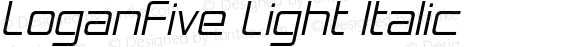 LoganFive Light Italic