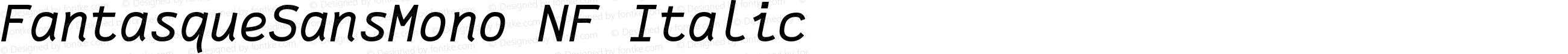 Fantasque Sans Mono Italic Nerd Font Plus Font Awesome Plus Octicons Plus Pomicons Windows Compatible
