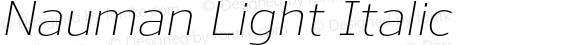 Nauman Light Italic