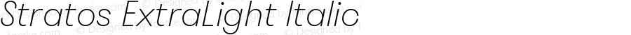 Stratos-ExtraLightItalic