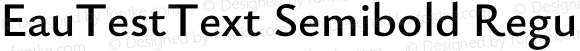 EauTestText Semibold Regular