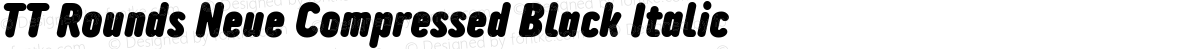 TT Rounds Neue Compressed Black Italic