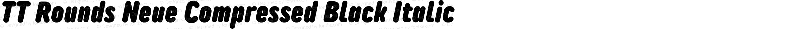 TT Rounds Neue Compressed Black Italic