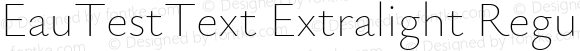 EauTestText Extralight Regular