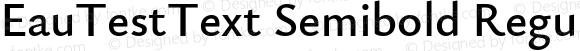 EauTestText Semibold Regular