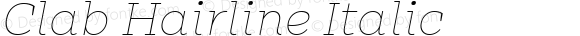 Clab-HairlineItalic