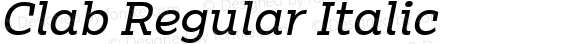 Clab Regular Italic