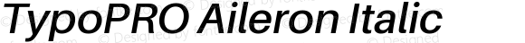 TypoPRO Aileron SemiBold Italic