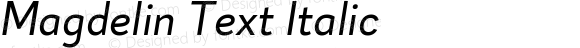 Magdelin Text Italic