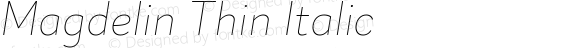 Magdelin-ThinItalic