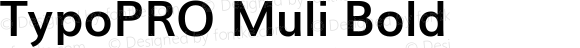 TypoPRO Muli Bold