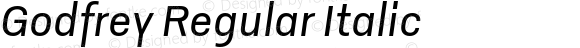 Godfrey Regular Italic