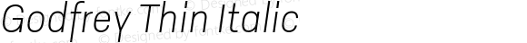 Godfrey Thin Italic