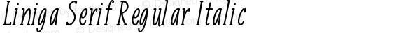 Liniga Serif Italic