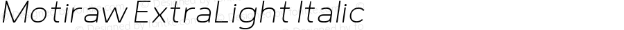 Motiraw-ExtraLightItalic