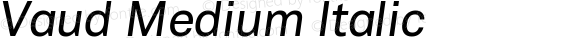 Vaud Medium Italic