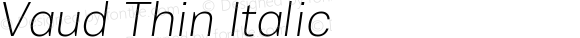 Vaud Thin Italic