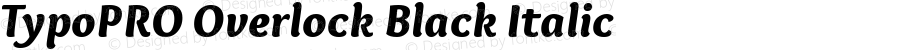 TypoPRO Overlock-BlackItalic