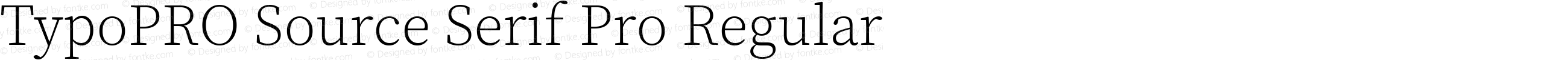 TypoPRO Source Serif Pro Regular