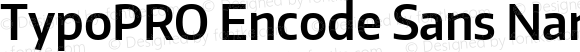 TypoPRO Encode Sans Narrow SemiBold