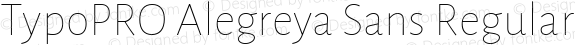 TypoPRO Alegreya Sans Thin