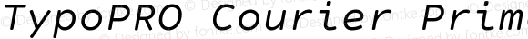 TypoPRO Courier Prime Code Italic
