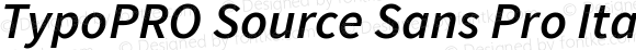 TypoPRO Source Sans Pro Semibold Italic