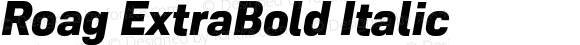 Roag ExtraBold Italic