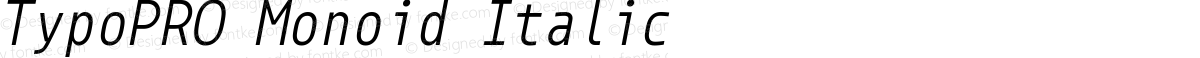 TypoPRO Monoid Italic