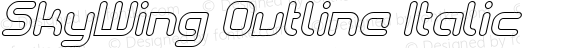 SkyWing Outline Italic