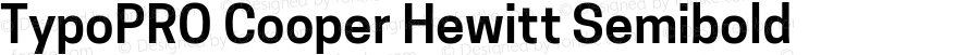 TypoPRO Cooper Hewitt Semibold