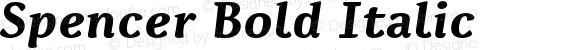 Spencer Bold Italic