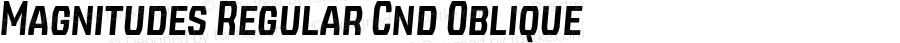 Magnitudes Regular Cnd Oblique